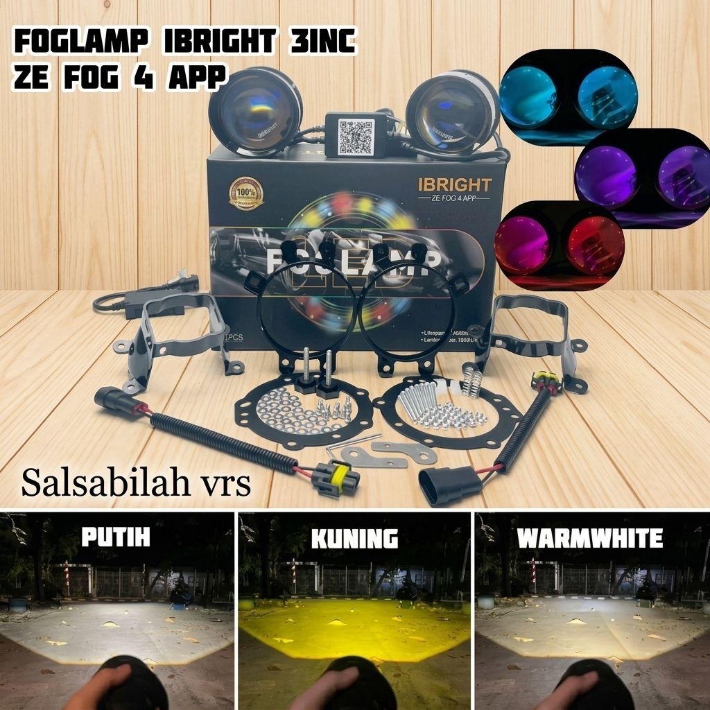 Biled Foglamp universal ibright ZE FOG 4 App