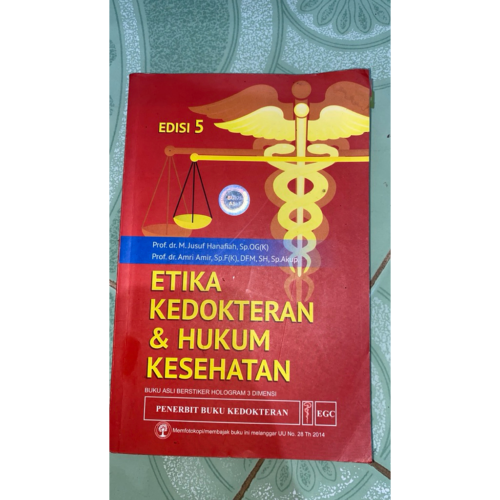 Etika kedokteran & hukum kesehatan EGC edisi 5