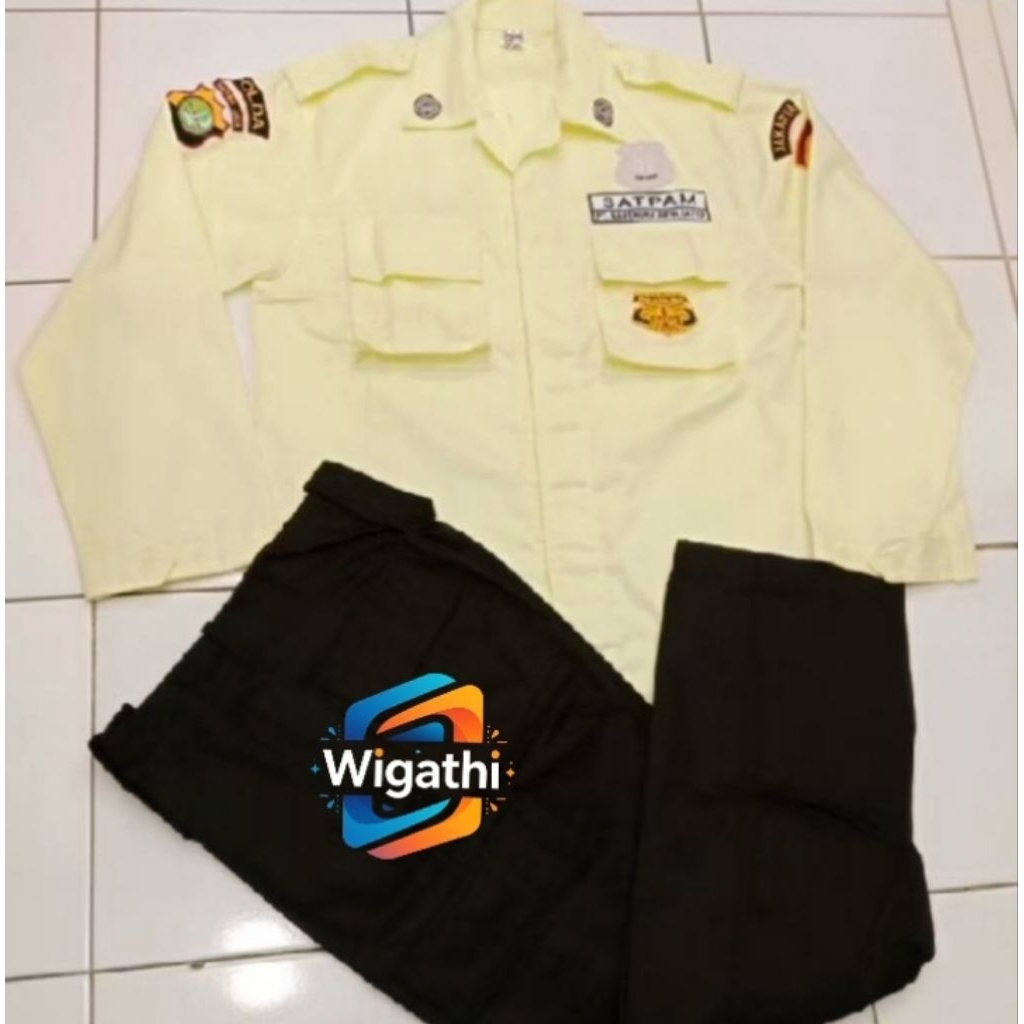 seragam PDL satpam drill + atribut