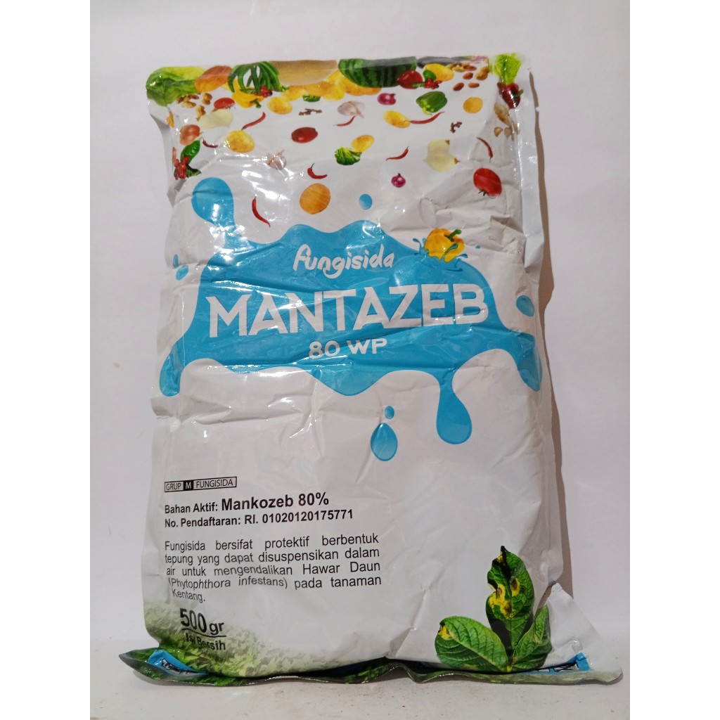 Fungisida MANTAZEB 80WP Kemasan 500 gr
