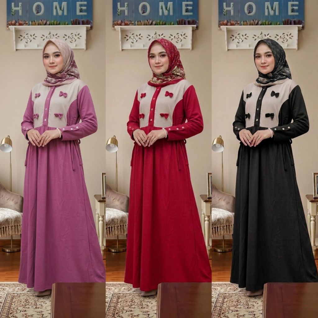 cuci gudang paket hemat 3pcs setelan celana,gamis,set rok,midi, setelan celana wanita dewasa busui b