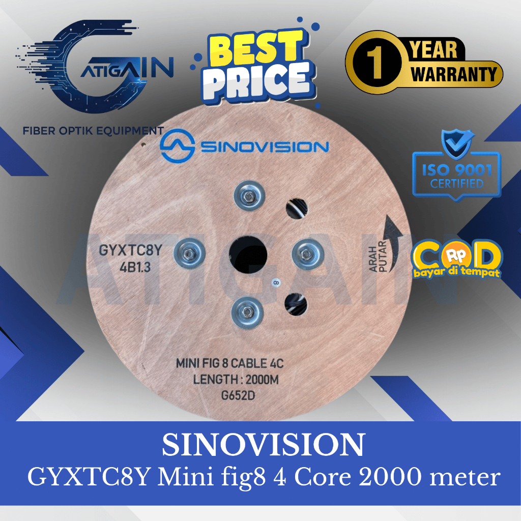 Kabel Fiber Optic FIG8 4 CORE 2000M Sinovision / Kabel FIG8 Sinovision - 4 Core 2000M