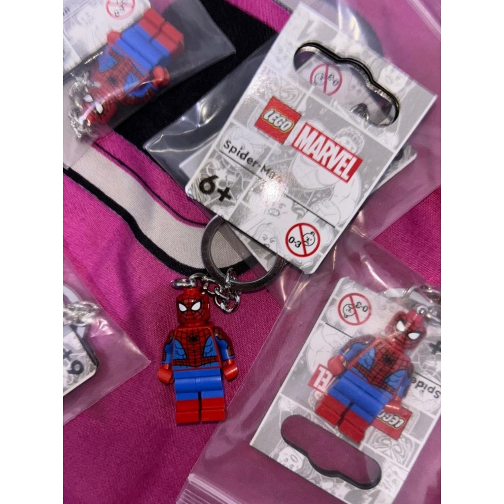 [ready] lego marvel spiderman 854290 keychain spider - man gantungan kunci