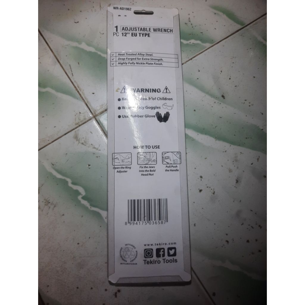 KUNCI INGGRIS TEKIRO 12"