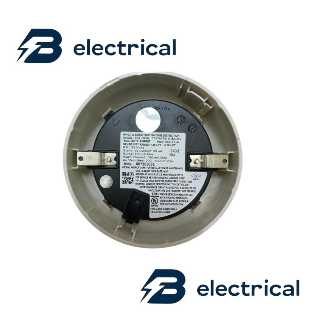 SMOKE DETECTOR HOCHIKI SOC 24VN + BASE