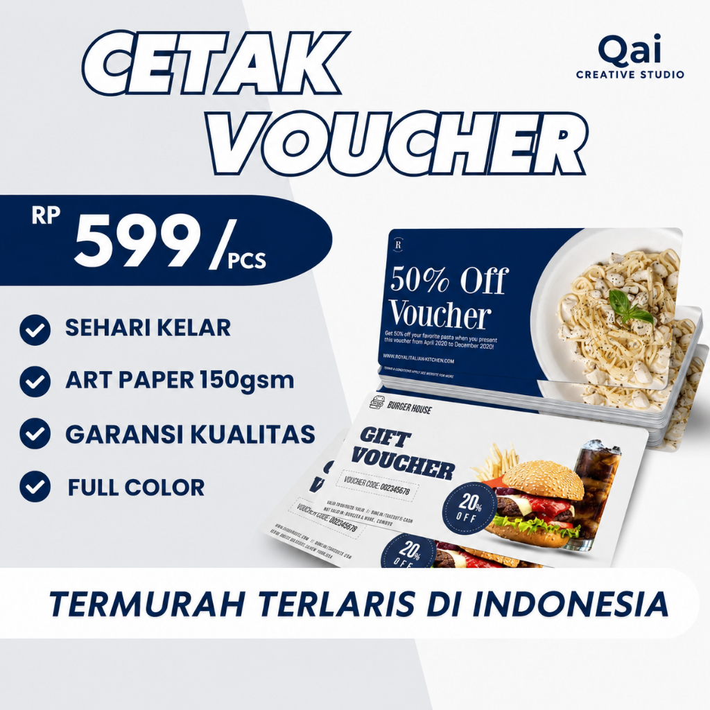 CETAK VOUCHER // KUPON // TIKET || CUSTOM VOUCHER