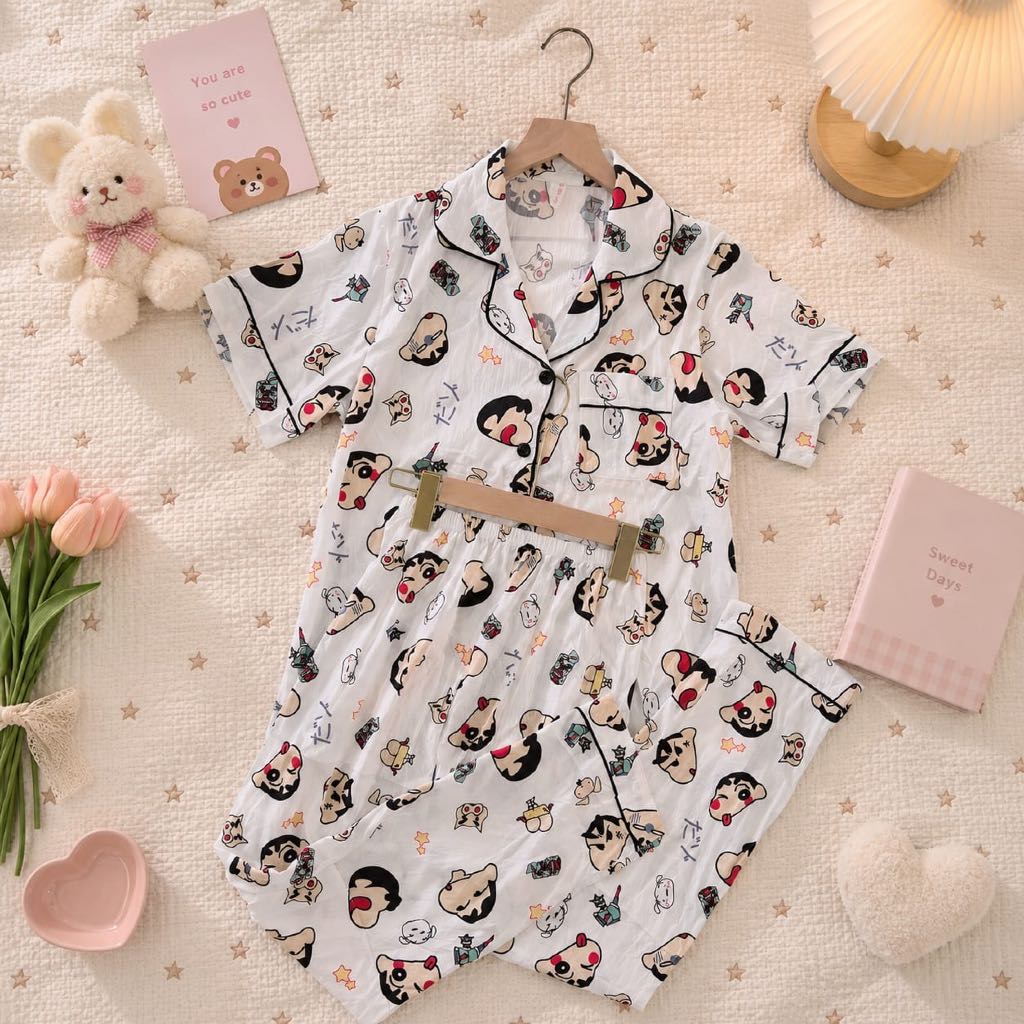 piyama import cewek aesthetic "sinchan" premium (SL)