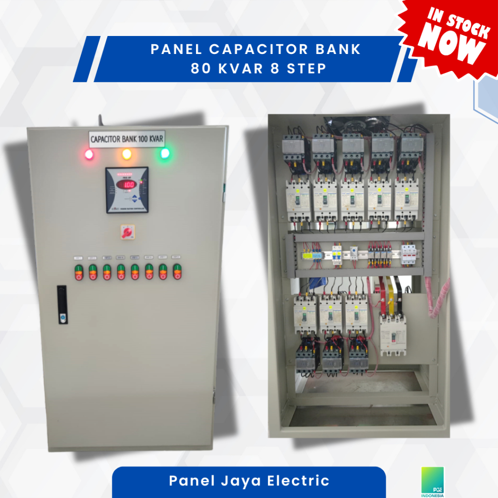 Panel Kapasitor Bank 100 KVAr 8 Step - Capacitor Bank - Solusi Denda PLN & Hemat Listrik
