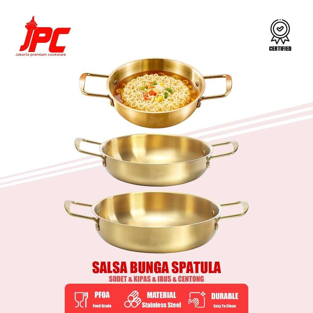JPC Premium Panci Ramen Korea Stainless 304 18CM-30CM Noodle Pot Stainless Ramyun Panci Panci Korea 