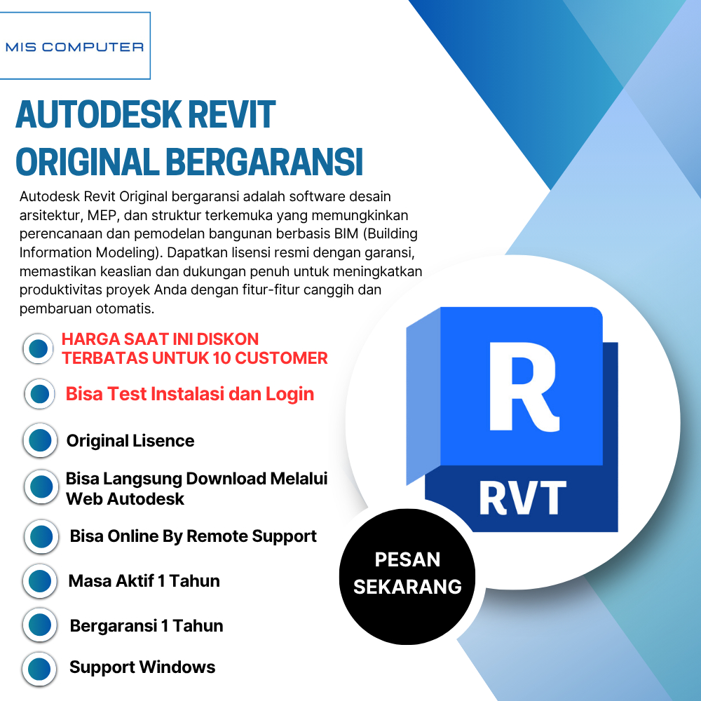Autodesk Revit 2023-2027 | ORI | Bergaransi | MISCOMPUTERS