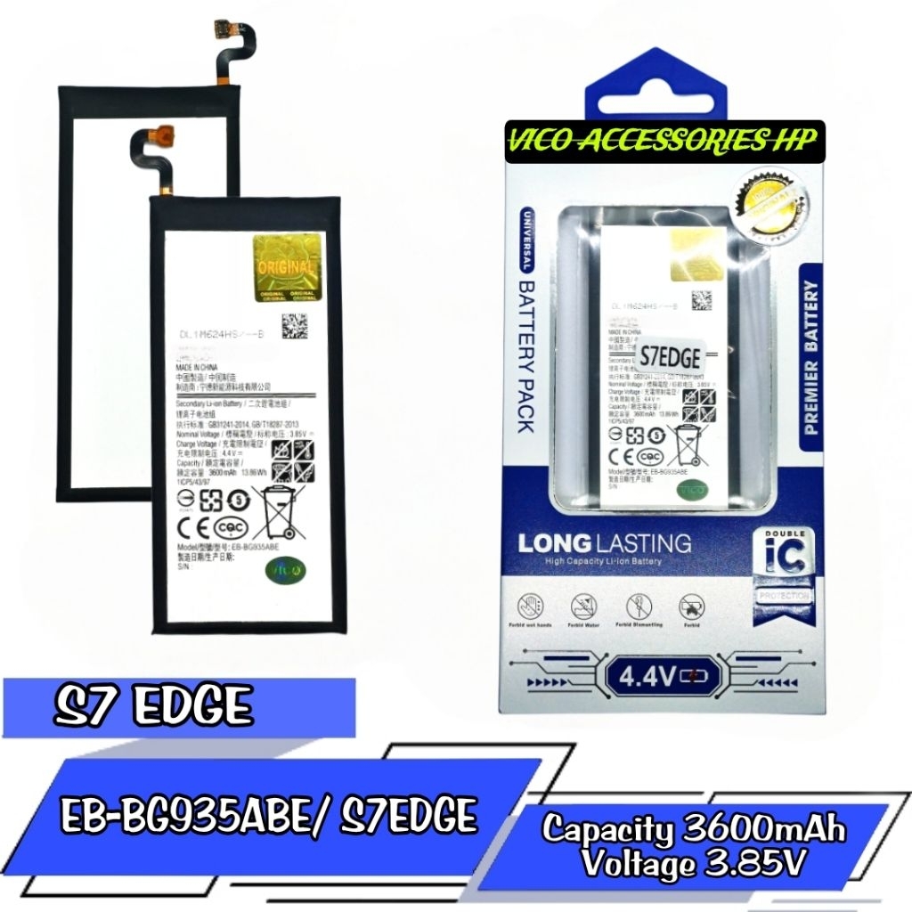 Baterai ORIGINAL S7 EDGE / EB-BG935ABE/ S7EDGE Battery batre bat