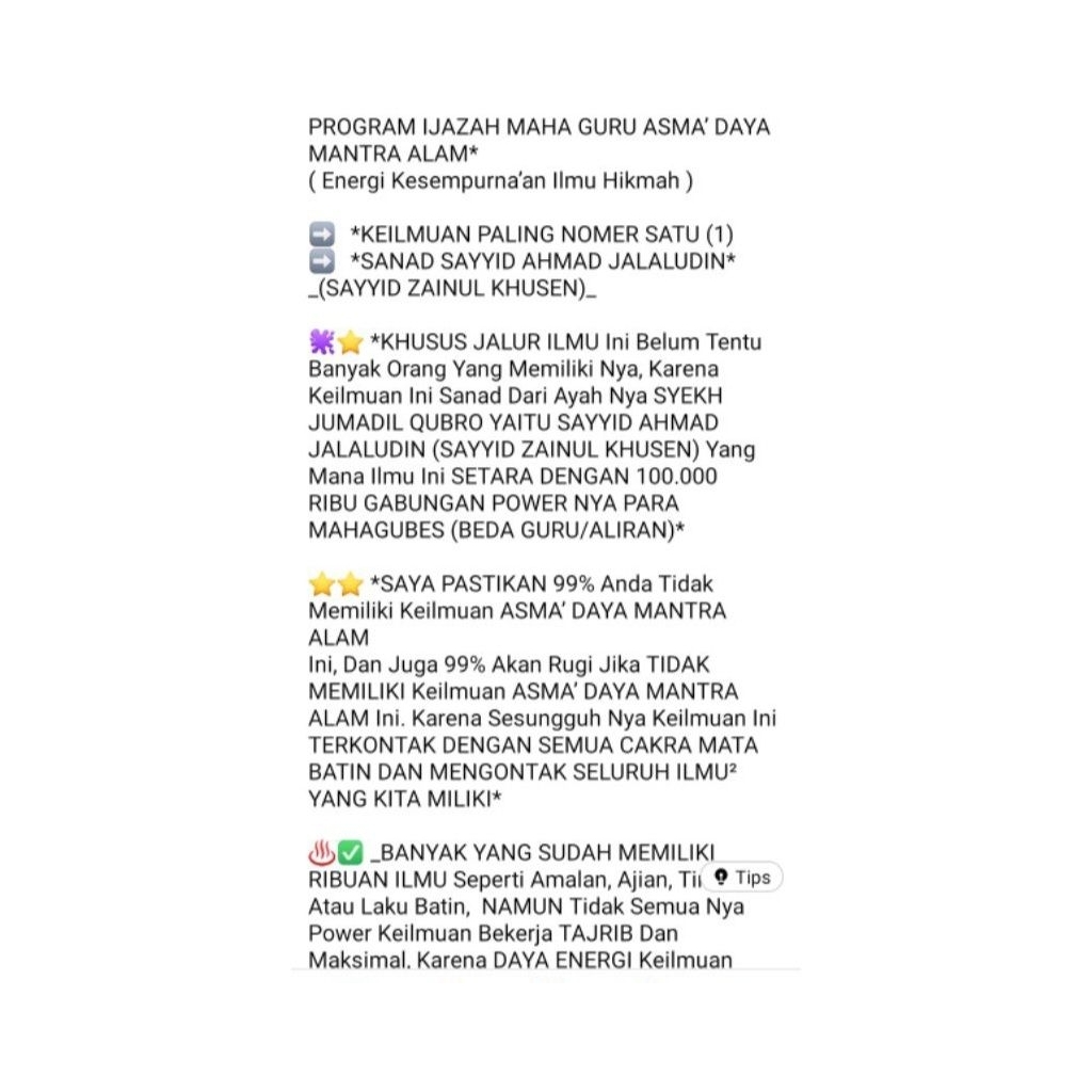 kitab asma daya mantra