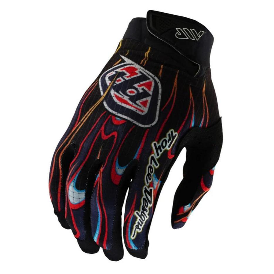 GLOVE TLD AIR TORCHED BLACK RED ORIGINAL SARUNG TANGAN TROY LEE DESIGN