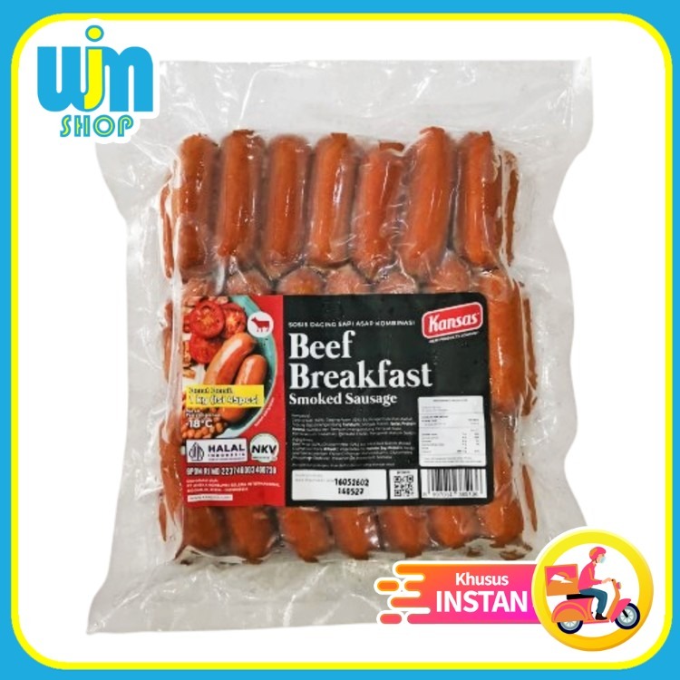 Sosis Hotel Kansas Breakfast Sausage Smoked 1kg - 40pcs