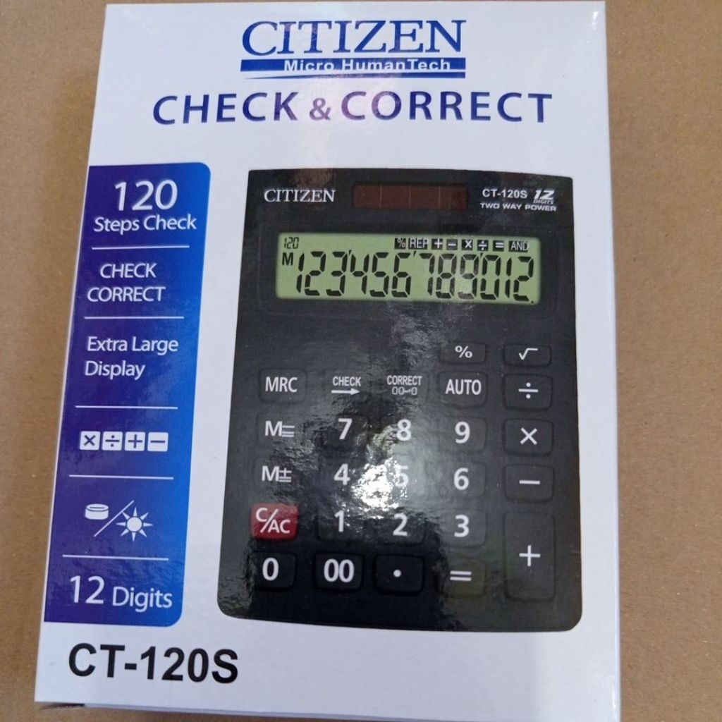 kalkulator citizen ct-120s