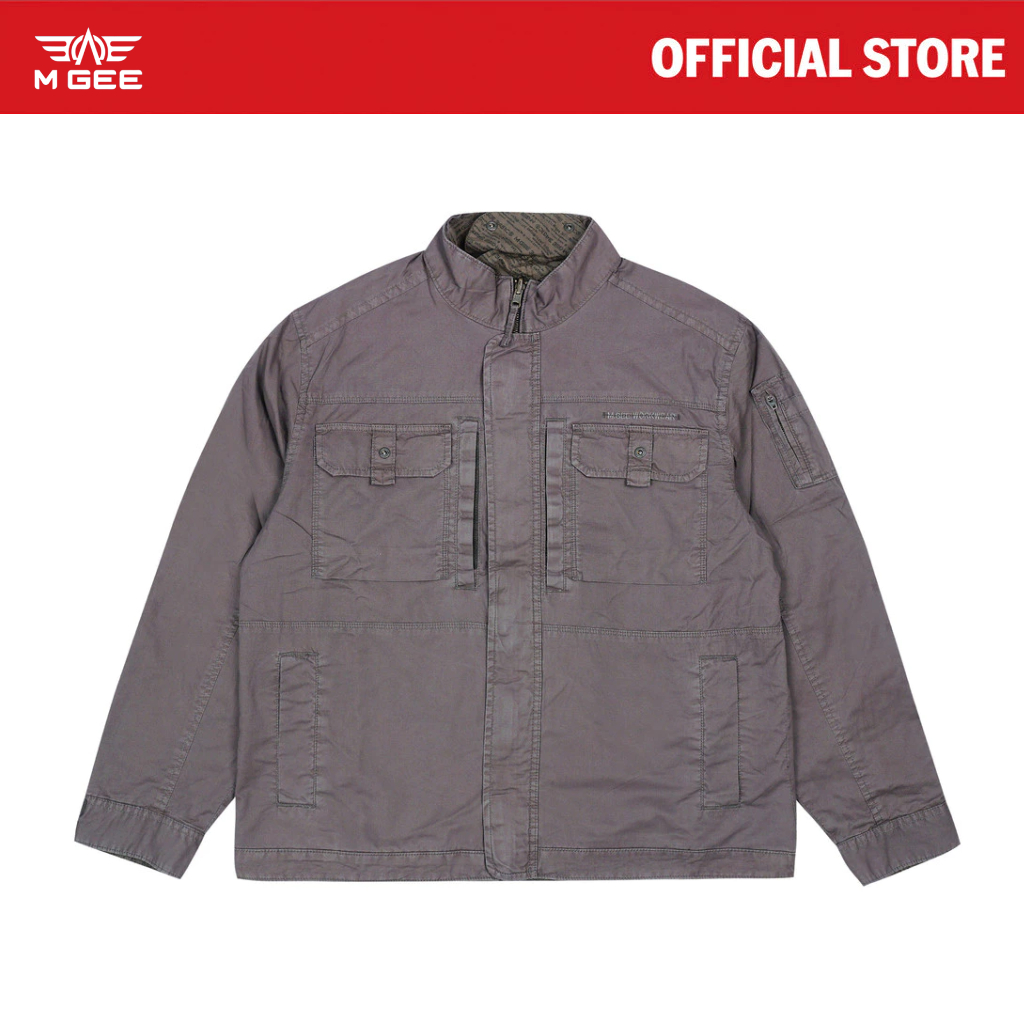 MGee Jaket Pria Tebal Reversible Jacket Calixto C003 Grey