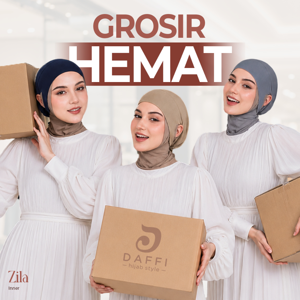 Daffi Hijab - Zila Inner Ciput Lubang Telinga - Inner Hijab Tali Lubang Telinga Arabian Tencel - Cip