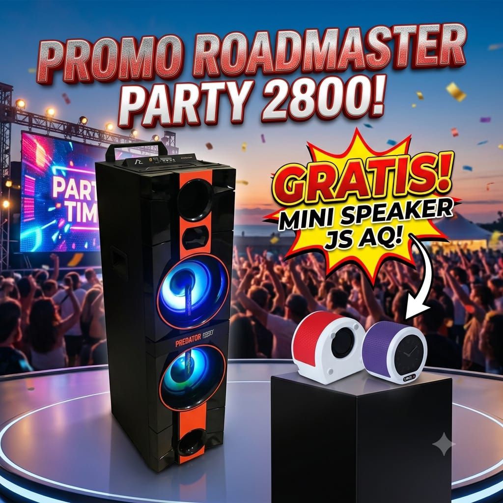 SPEAKER AKTIF ROADMASTER PARTY 2800 PREDATOR