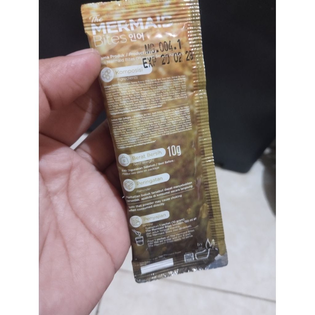The Mermaid Bites DD Chromosome Collagen Powder drink 10gr/sachet