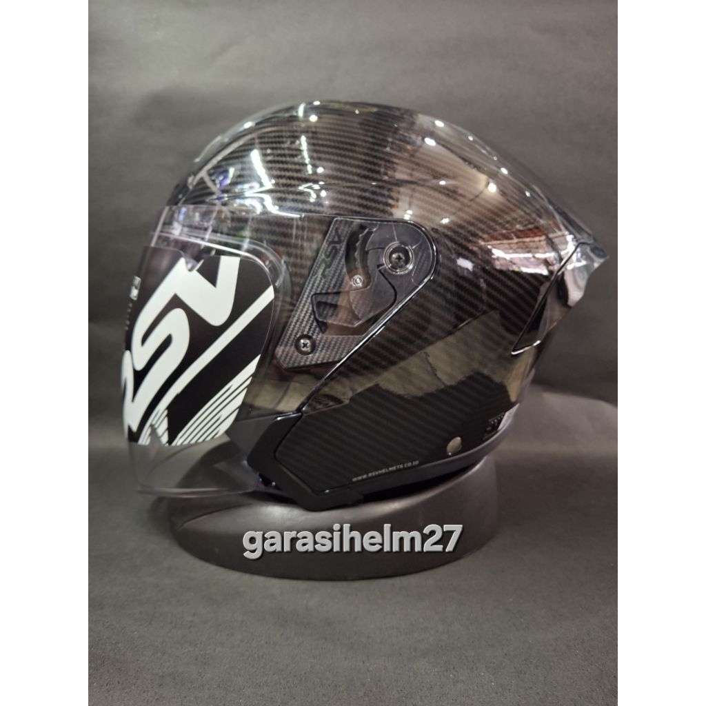 HELM RSV NEW WINDTAIL SINGLE VISOR | MOTIF CARBON | ORIGINAL RSV | HELM HALF FACE