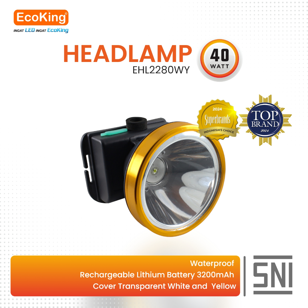 Senter Kepala LED 40 WATT ECOKING