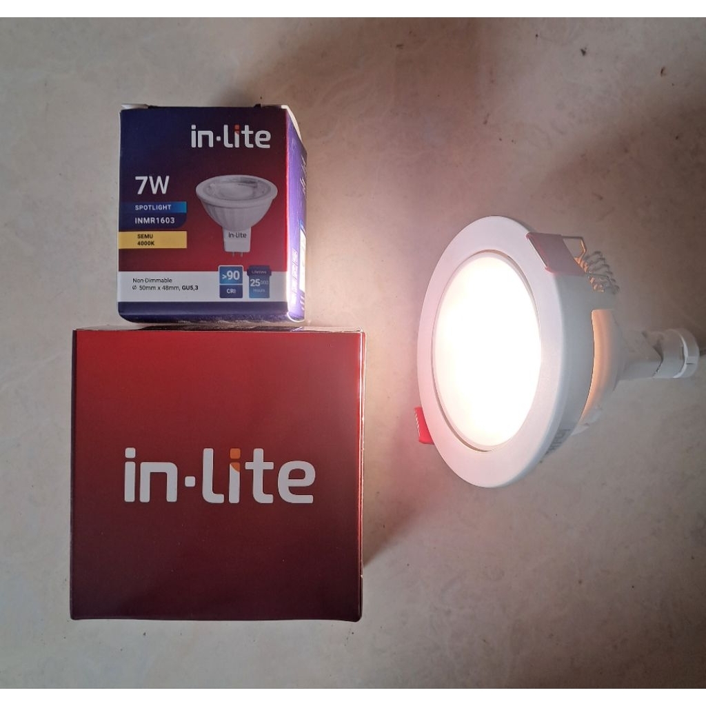INLITE SPOT DOWNLIGHT FOKUS MR16 7W 4000K cool white inbow