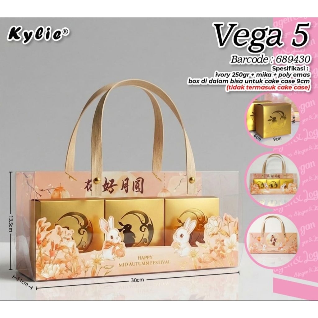 Mooncake Dus Ukuran 30*11*13.5cm Isi 2pcs
