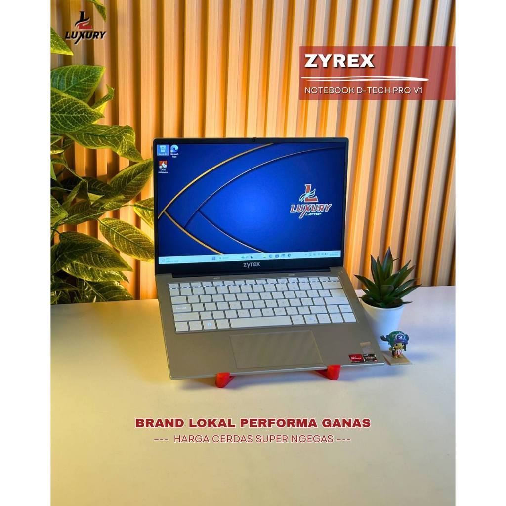 LAPTOP ZYREX NOTEBOOK D-TECH PRO V1 RYZEN 5 RAM 16GB SSD 512GB BACKLIGHT SECOND