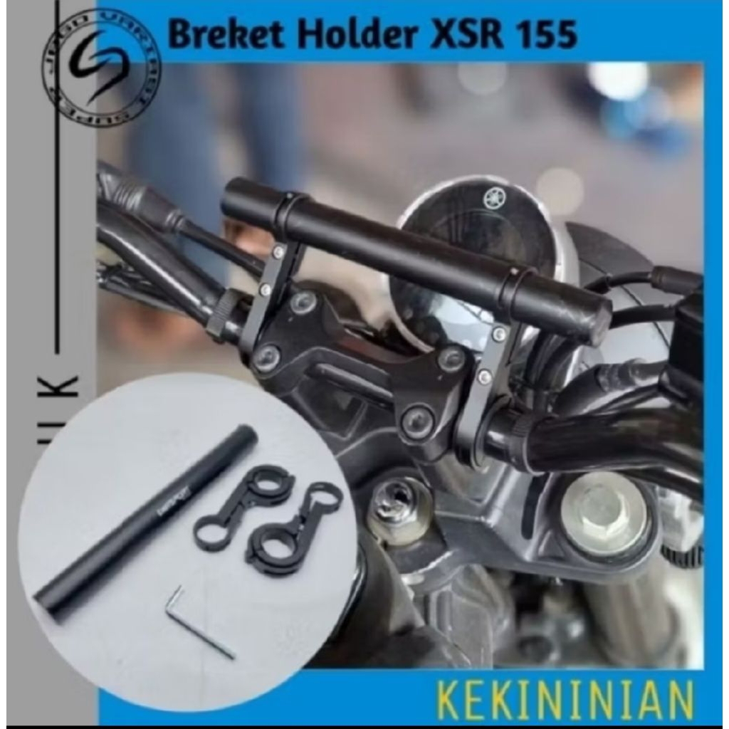 BREKET HOLDER HP HEADPHONE YAMAHA xsr 155 aluminium alloy dudukan phone holder Xsr 155