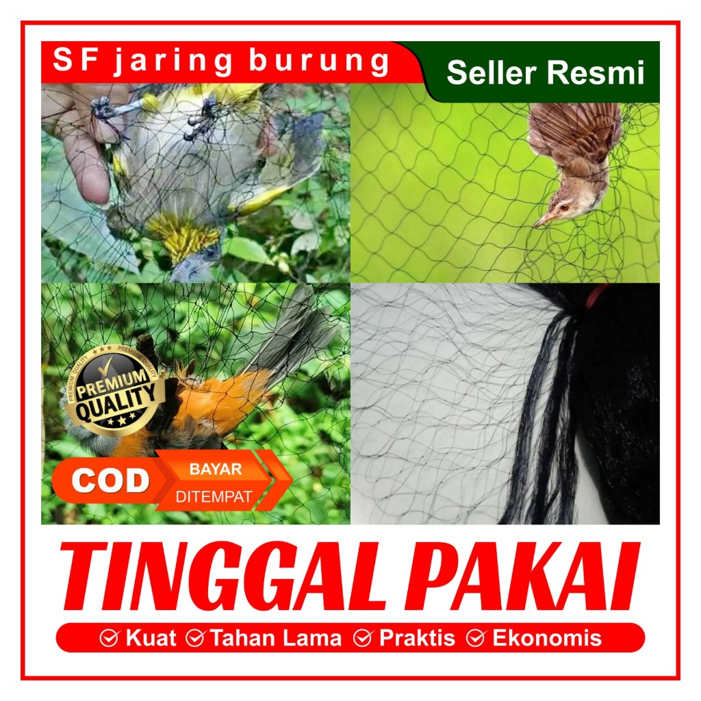 jaring burung/jaring burung kecil/jaring burung kutilang/jaring burung siap pasang
