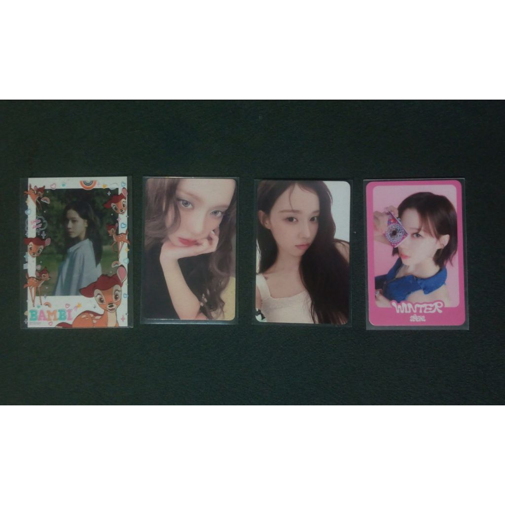 Official PC Photocard Winter aespa Dirty Work QQ Music Star 2 Moevir Dagu WTMW Welcome To My World P