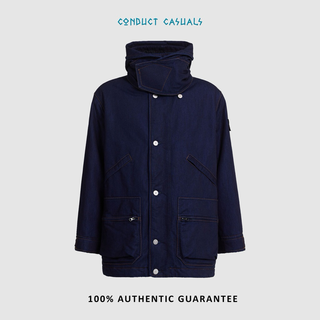 Jacket Stone Island Indigo Polypropylene Denim Light Original