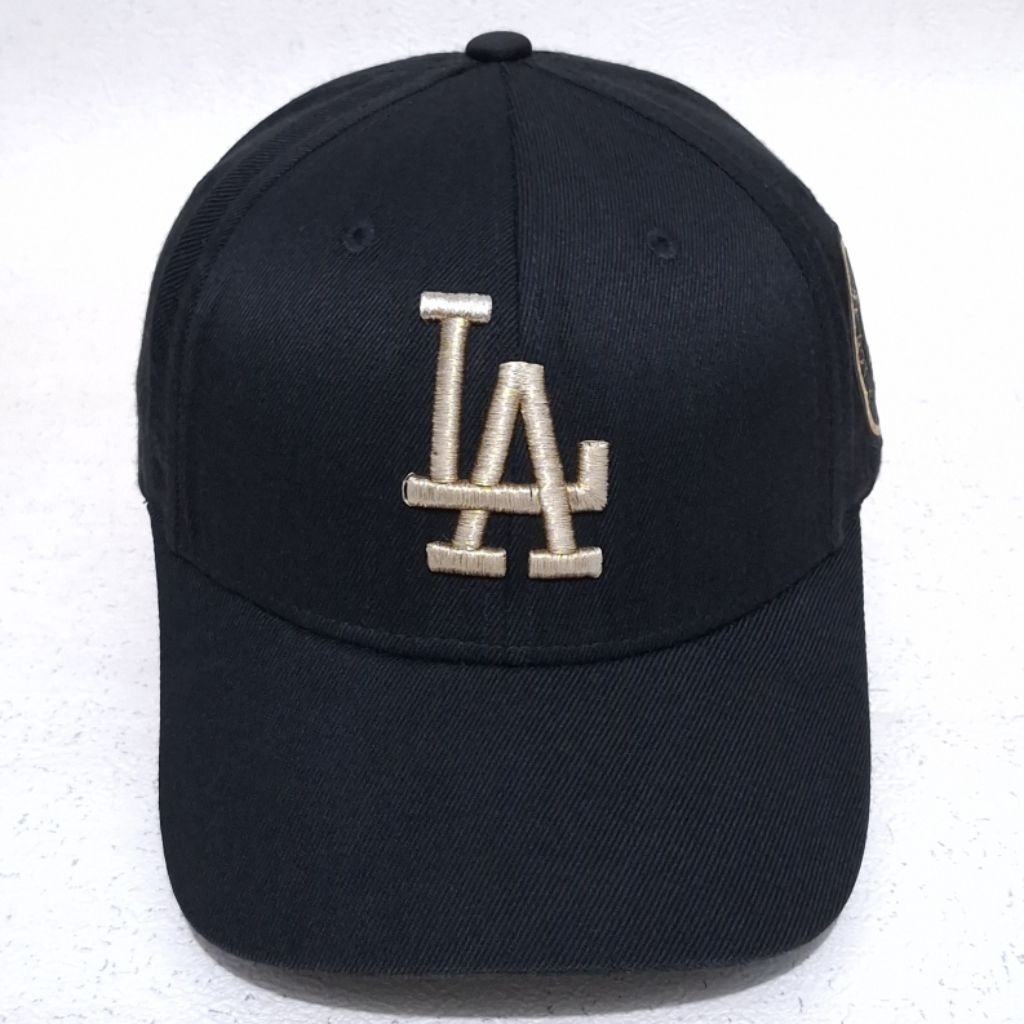 Topi MLB BUILDUP LA DODGER Logo Gold Cap Preloved Original 054