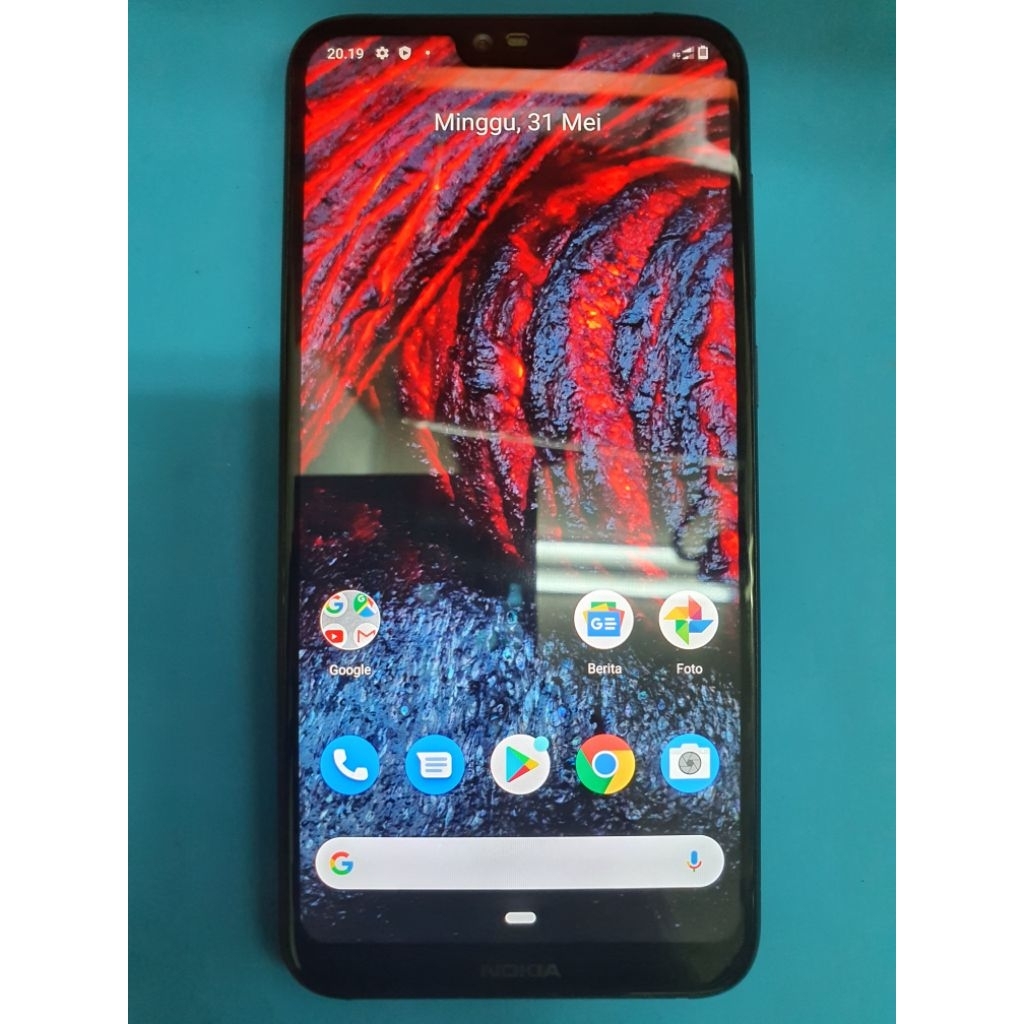 Bukan Handphone Part LCD Nokia 6.1 Plus Original Copotan