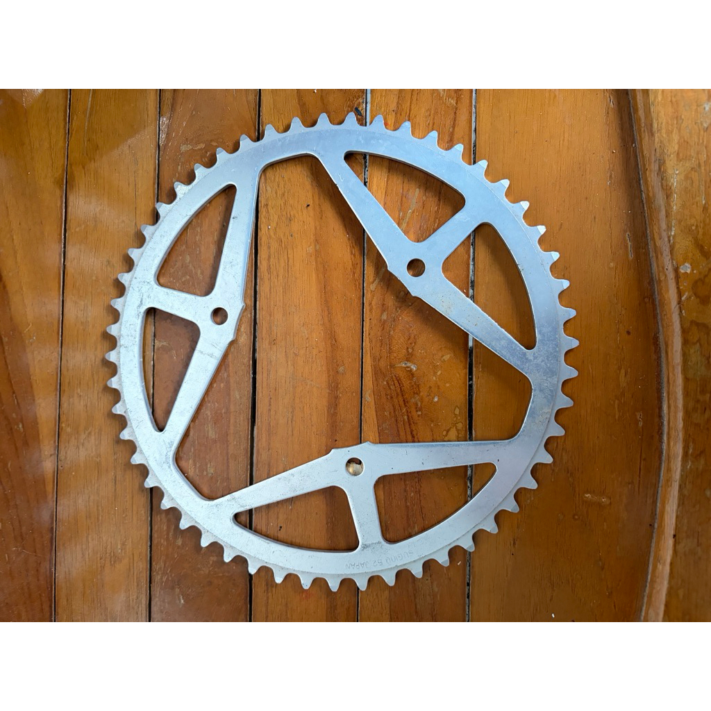 Chainring Sepeda Balap Klasik Sugino Maxy 3 bolt 52t NOS