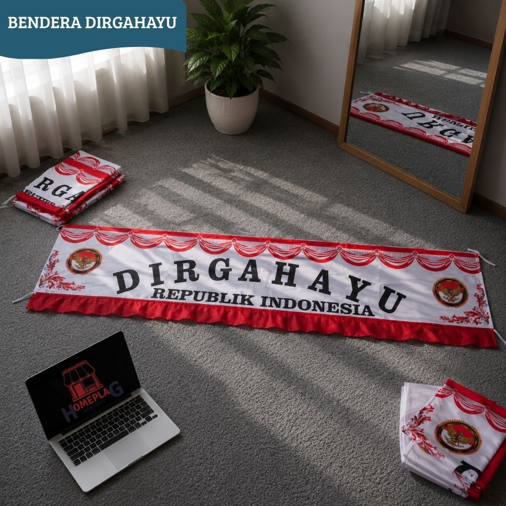 BENDERA GAPURA LESPANG DIRGAHAYU