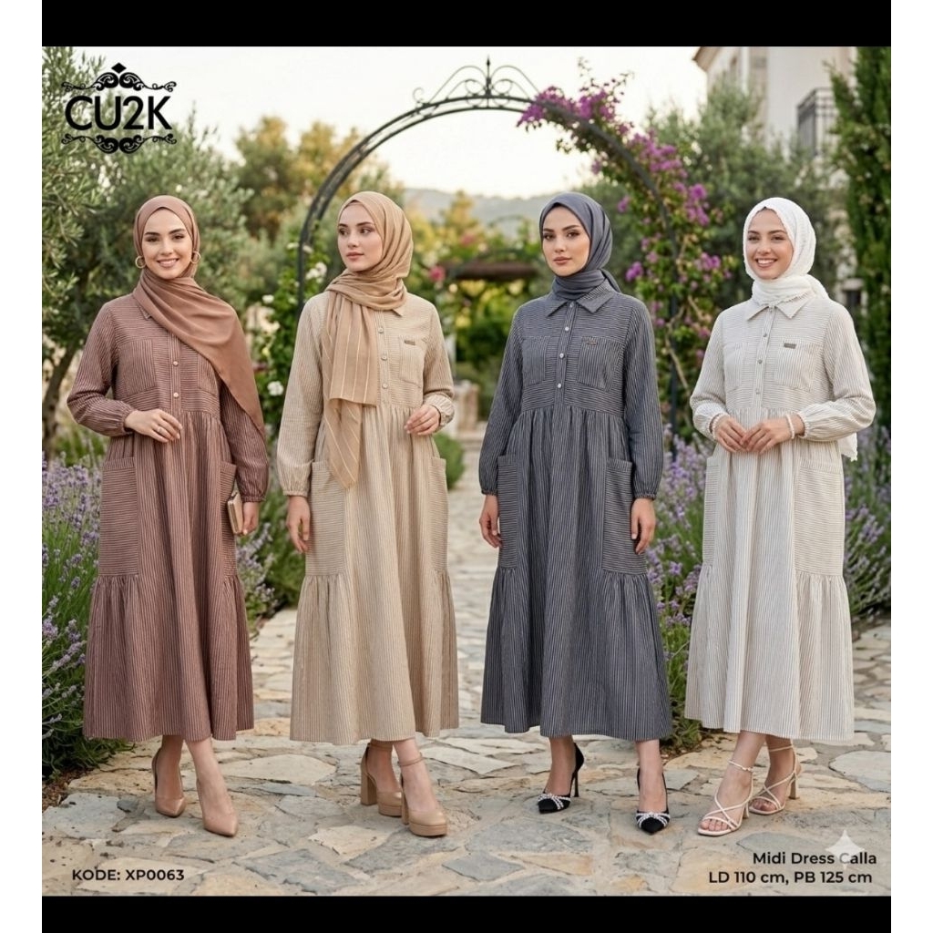 Midi dress Calla ori CU2K