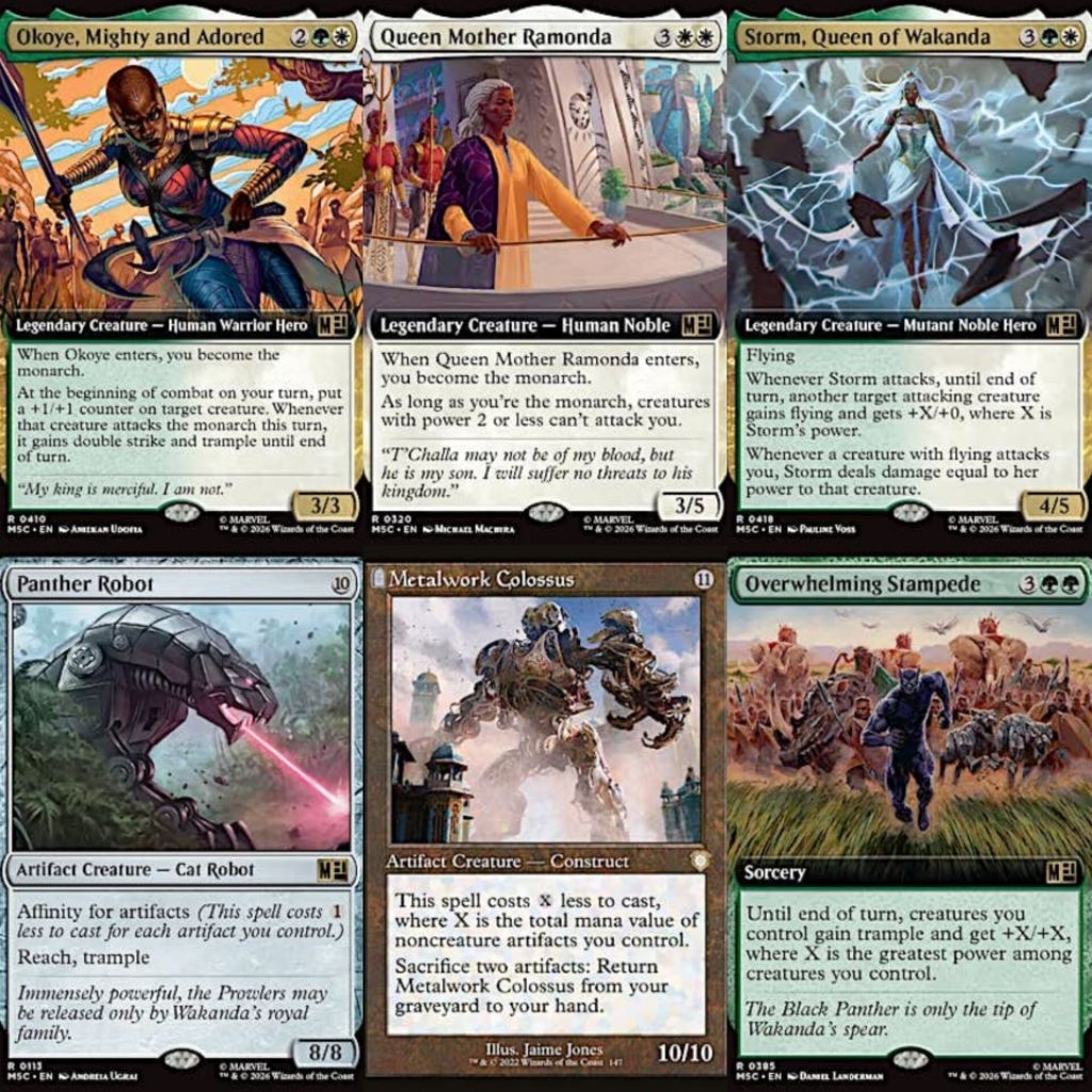 Marvel super heroes commander MSH MSC fantastic four doom prevails wakanda forever avengers assemble