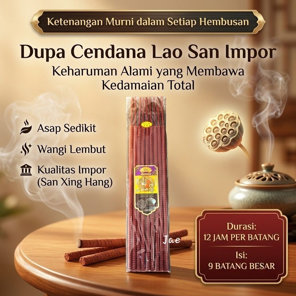 DUPA 12 jam Dupa Cendana Lao San Impor Asap Sedikit Wangi Lembut