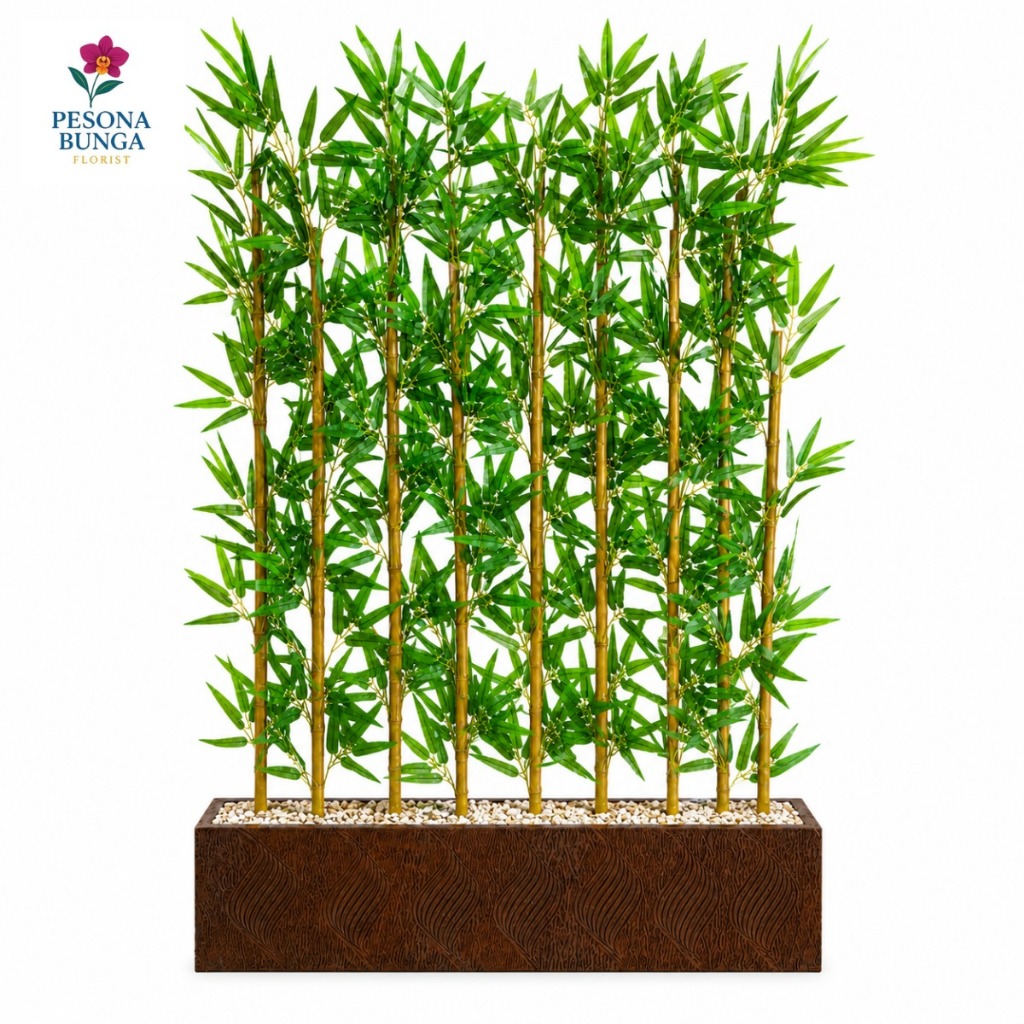 Bambu Partisi 2 Meter - Bambu Partisi Artificial - Bambu Partisi Penyekat Ruangan - Bambu Partisi Pl