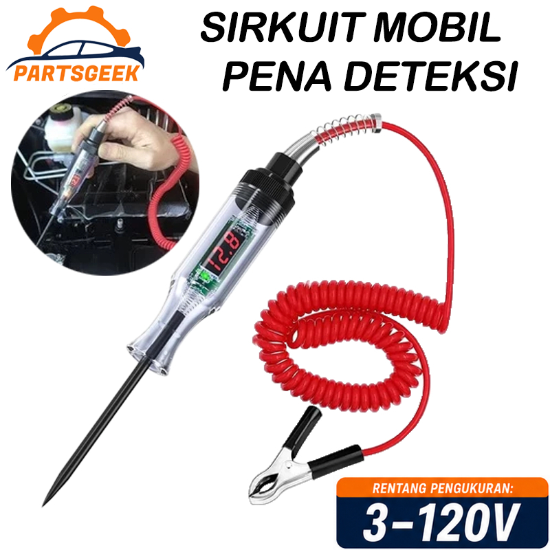 Testpen Digital Tester Testpen Kelistrikan Listrik Mobil Motor 3-120v auto voltage Digital Obeng Tes