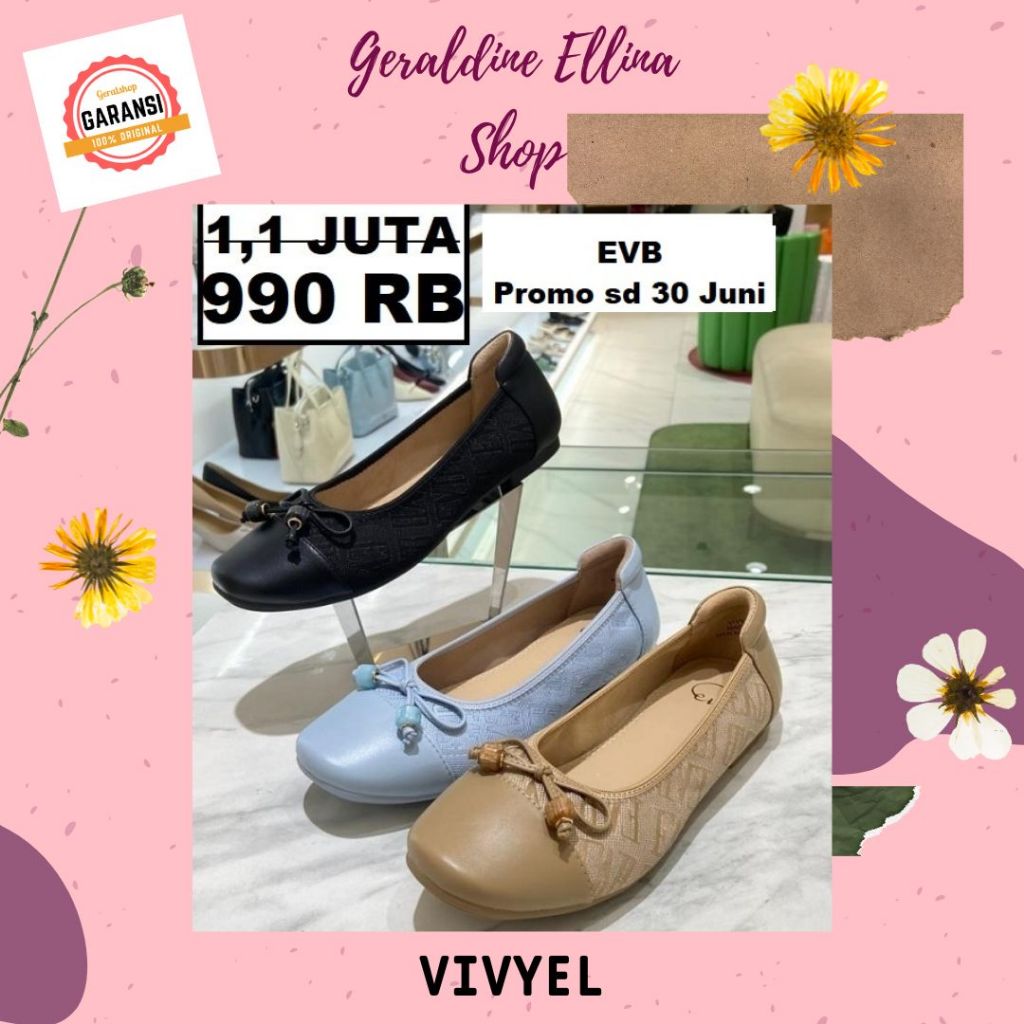 Sepatu EVB wanita sale shoes original STORE seri VIVYEL