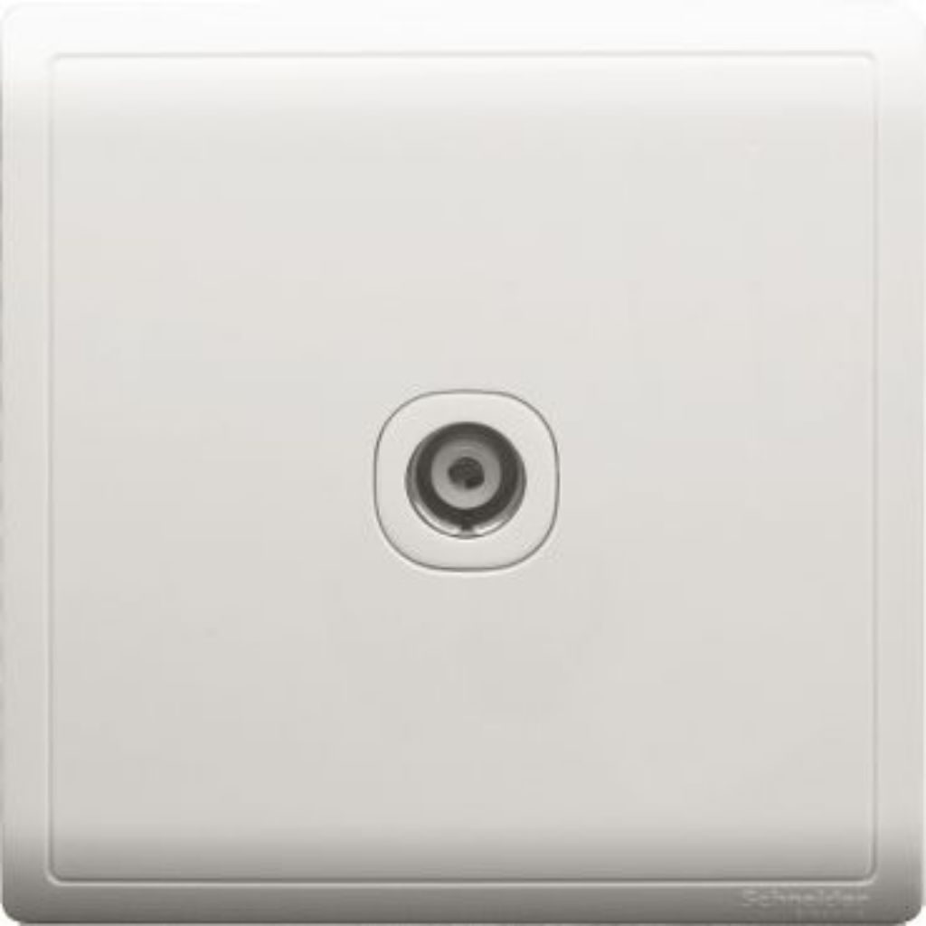Outlet TV Pieno Schneider Saklar TV Schneider Pieno Putih Outlet TV Schneider Pieno Putih