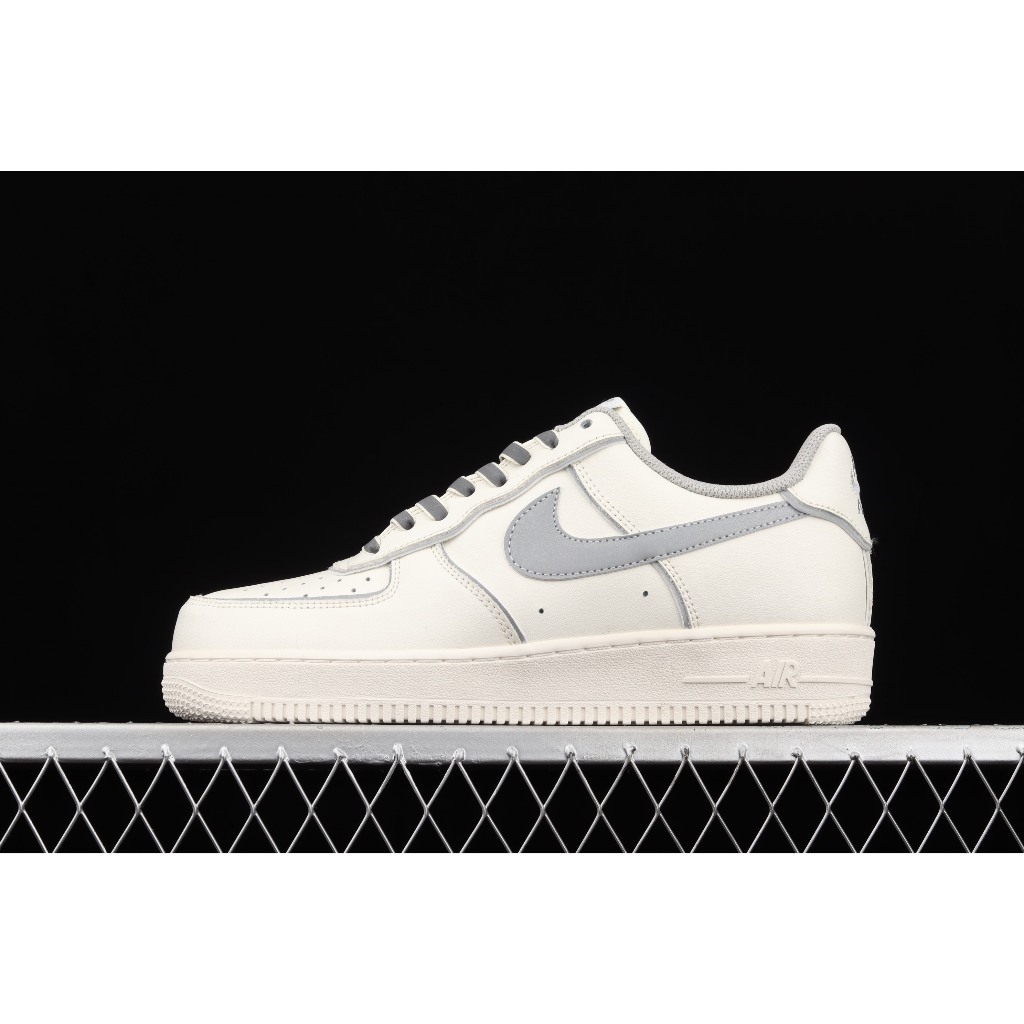 SIZE 39 READY STOCK - Nike Air Force 1 Low Beige Grey 3M Reflective BNIB ORIGINAL MATERIAL