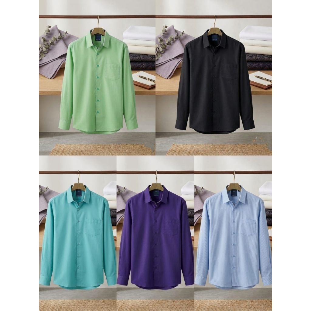 Stanley Adams Kemeja Formal Lengan Panjang Slim Fit