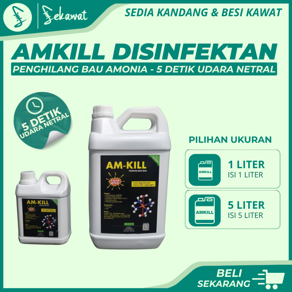 Am-kill | Disinfektan Penghilang Bau Amonia / Bakteri