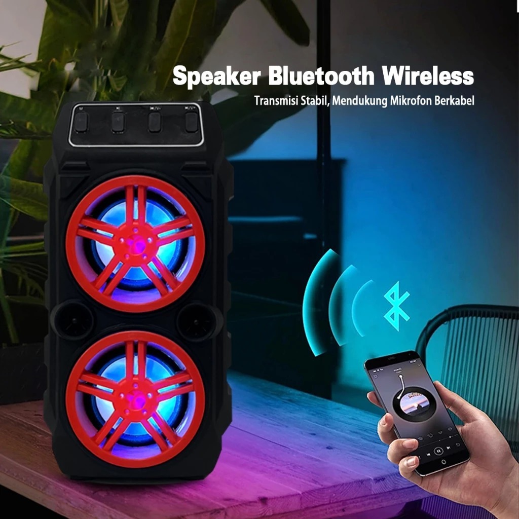 Speaker Plus Mic Karaoke SQ-2008 Speaker Bluetooth Mic Karaoke Speaker Bluetooth Speaker SQ-2008 Fre