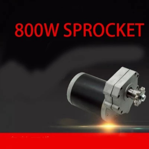 Dinamo Motor High Torsi 800W Sprocket - Motor Penggerak Alat Pertanian Low Voltage - DC  24V
