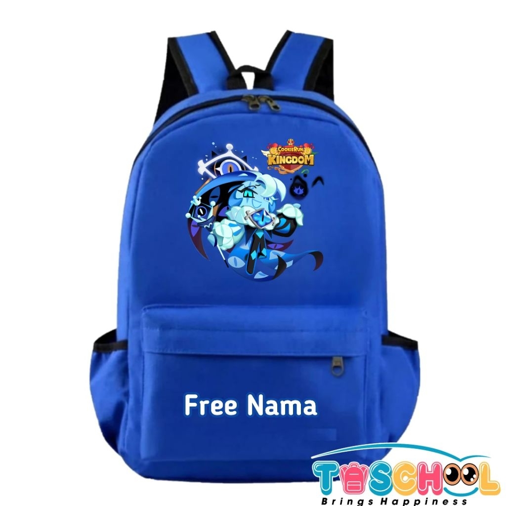 TAS RANSEL ANAK SHADOW MILK COOKIE COOKIE RUN KINGDOM FREE NAMA