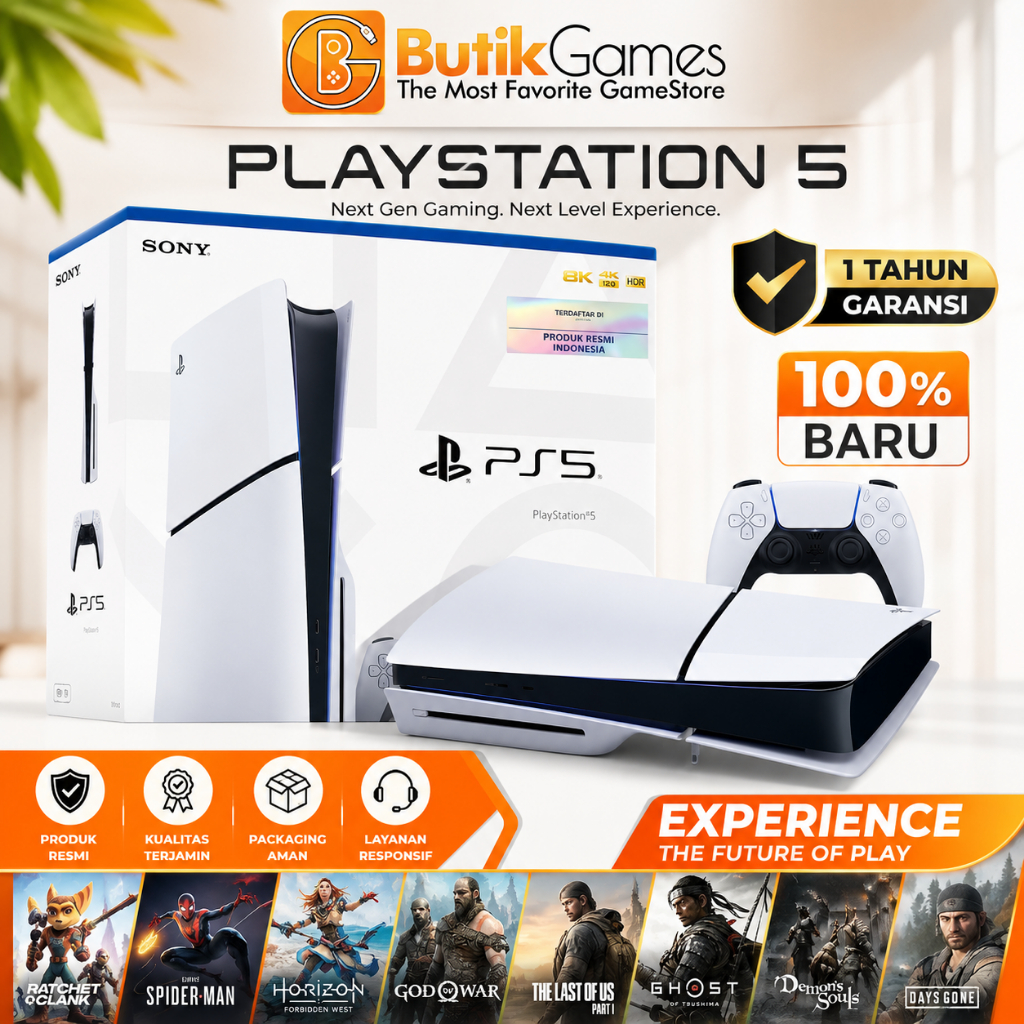 Sony PS5 Slim Playstation 5 Slim Disc Digital Version
